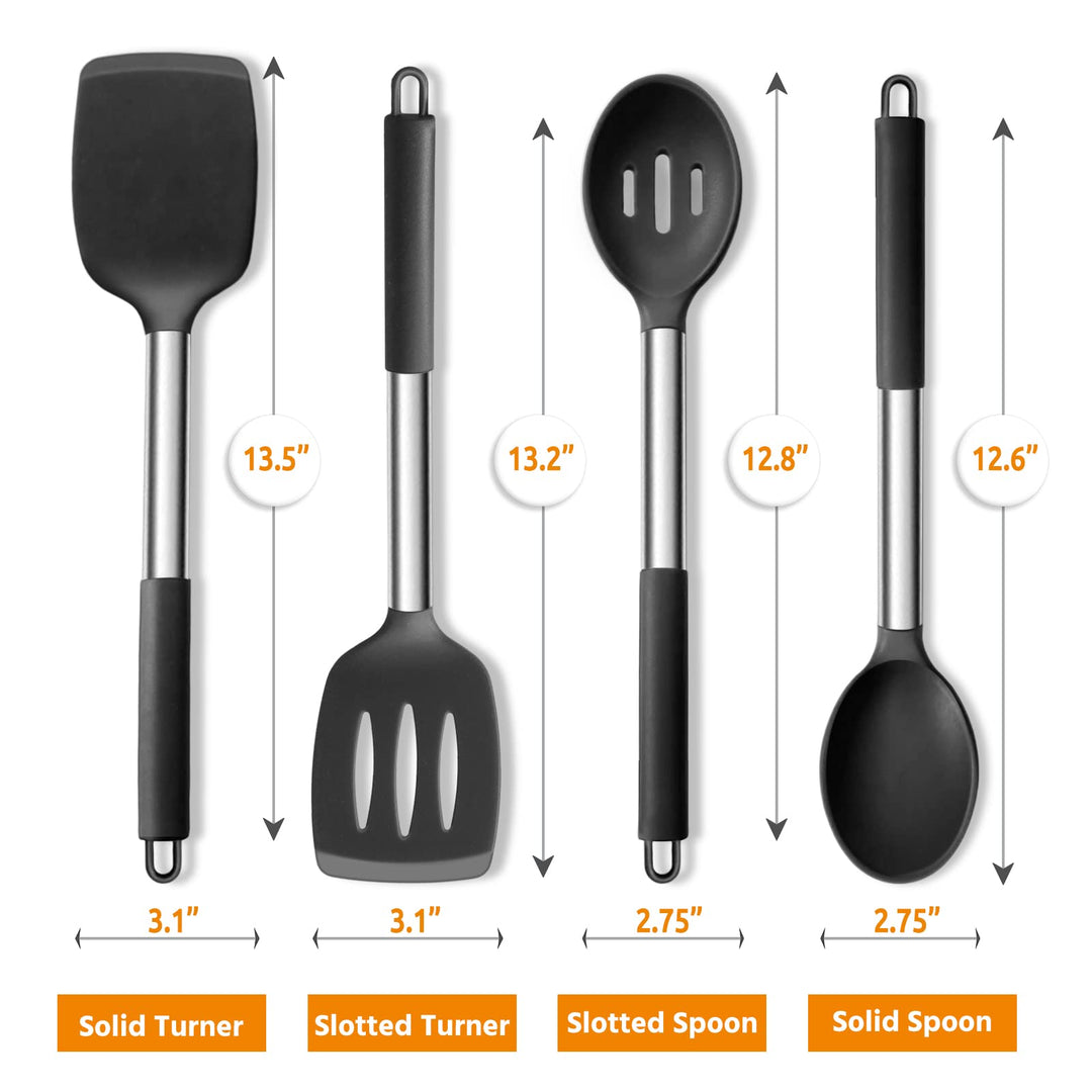 E-far Silicone Cooking Utensils Set, 4 Count
