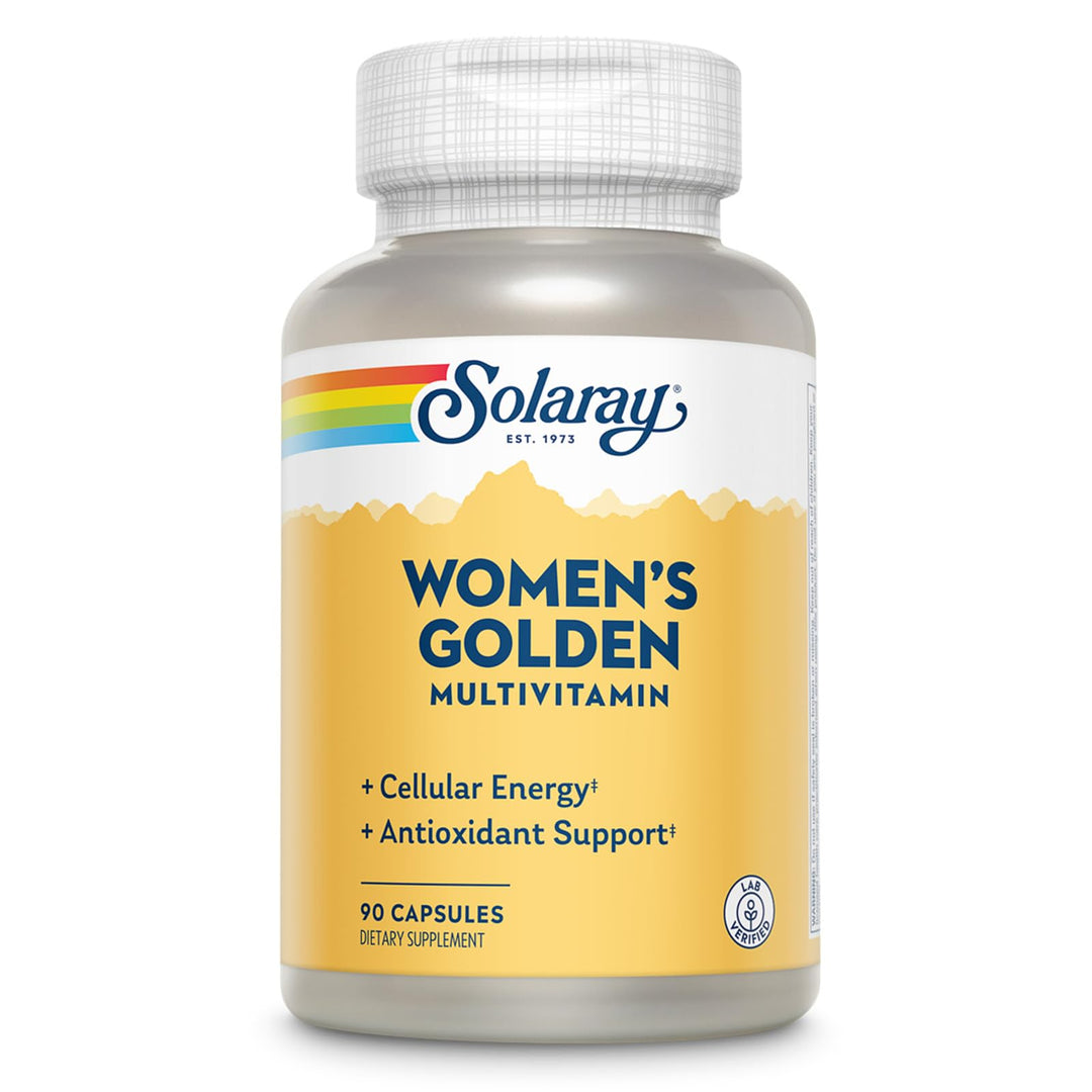 SOLARAY Women's Golden Multivitamin Capsules, 90 Count