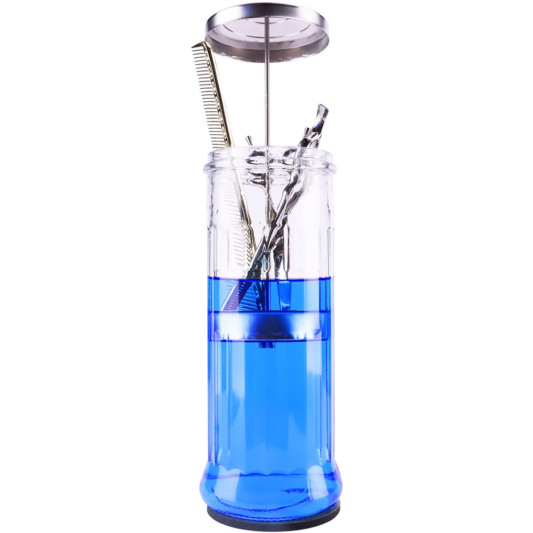 ZIBARBER Glass Disinfectant Jar, 50 oz