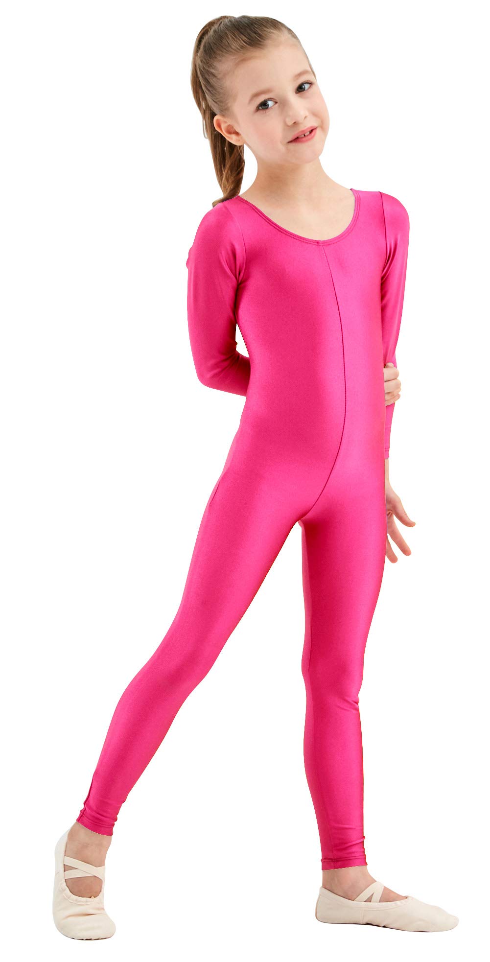 speerise Girls Unitard, Hot Pink, XL
