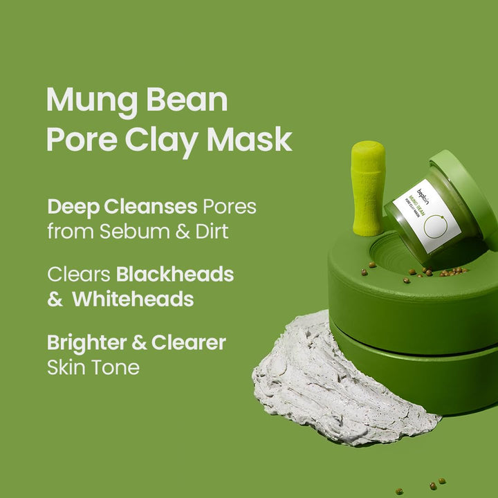 beplain Mung Bean Pore Clay Mask, 120 ml