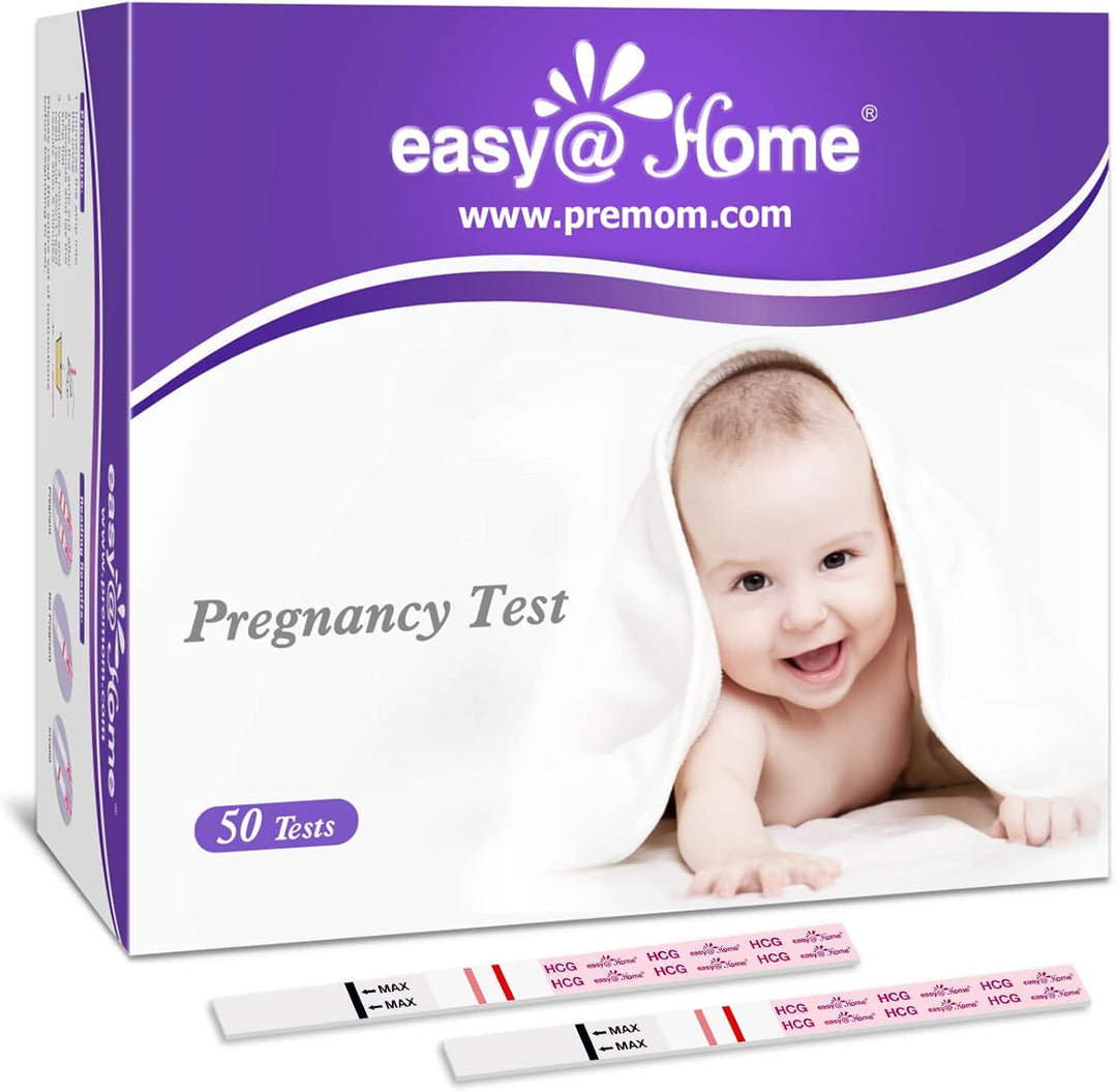 Easy@Home Pregnancy Test Strips Kit, 50 Count
