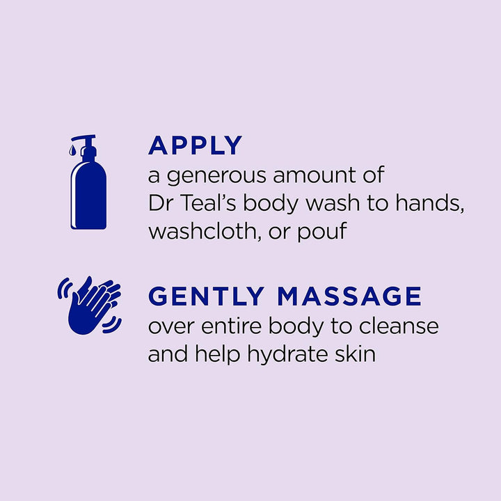 Dr. Teal's Epsom Salt Body Wash, Lavender, 710 ml