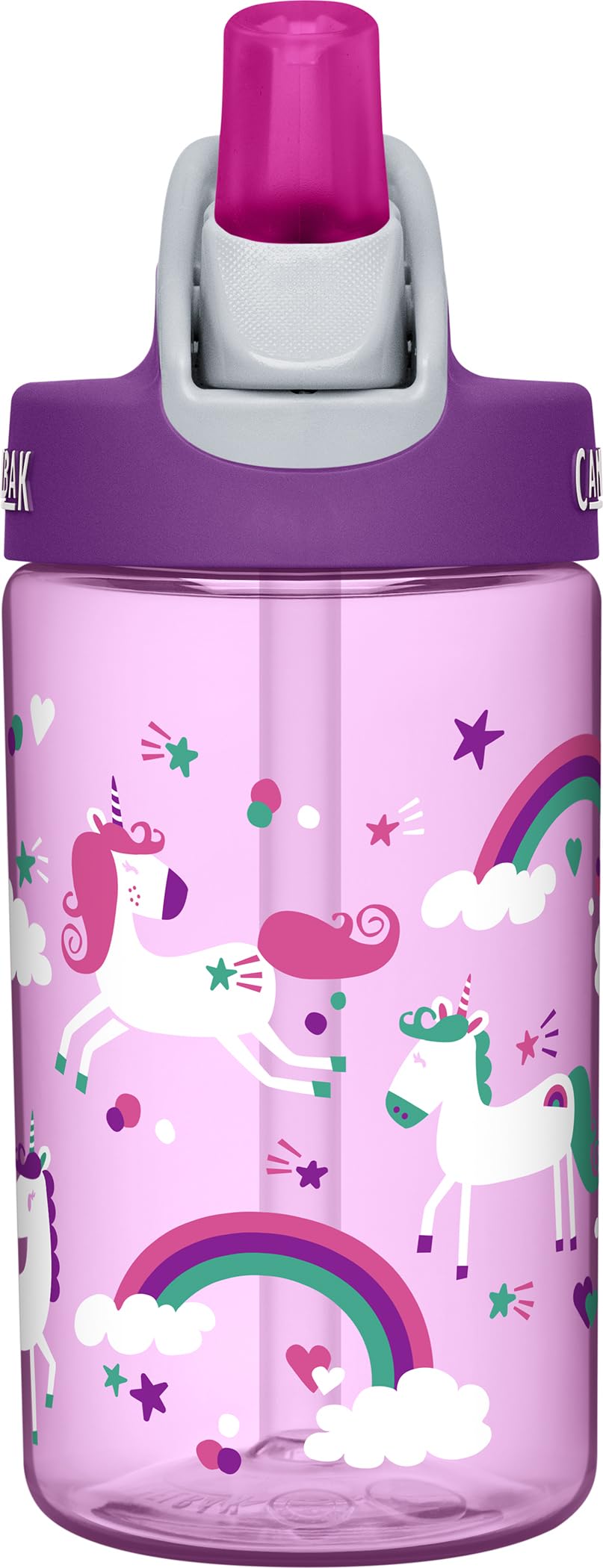 CamelBak Eddy Kids Water Bottle, Unicorns, 12 oz