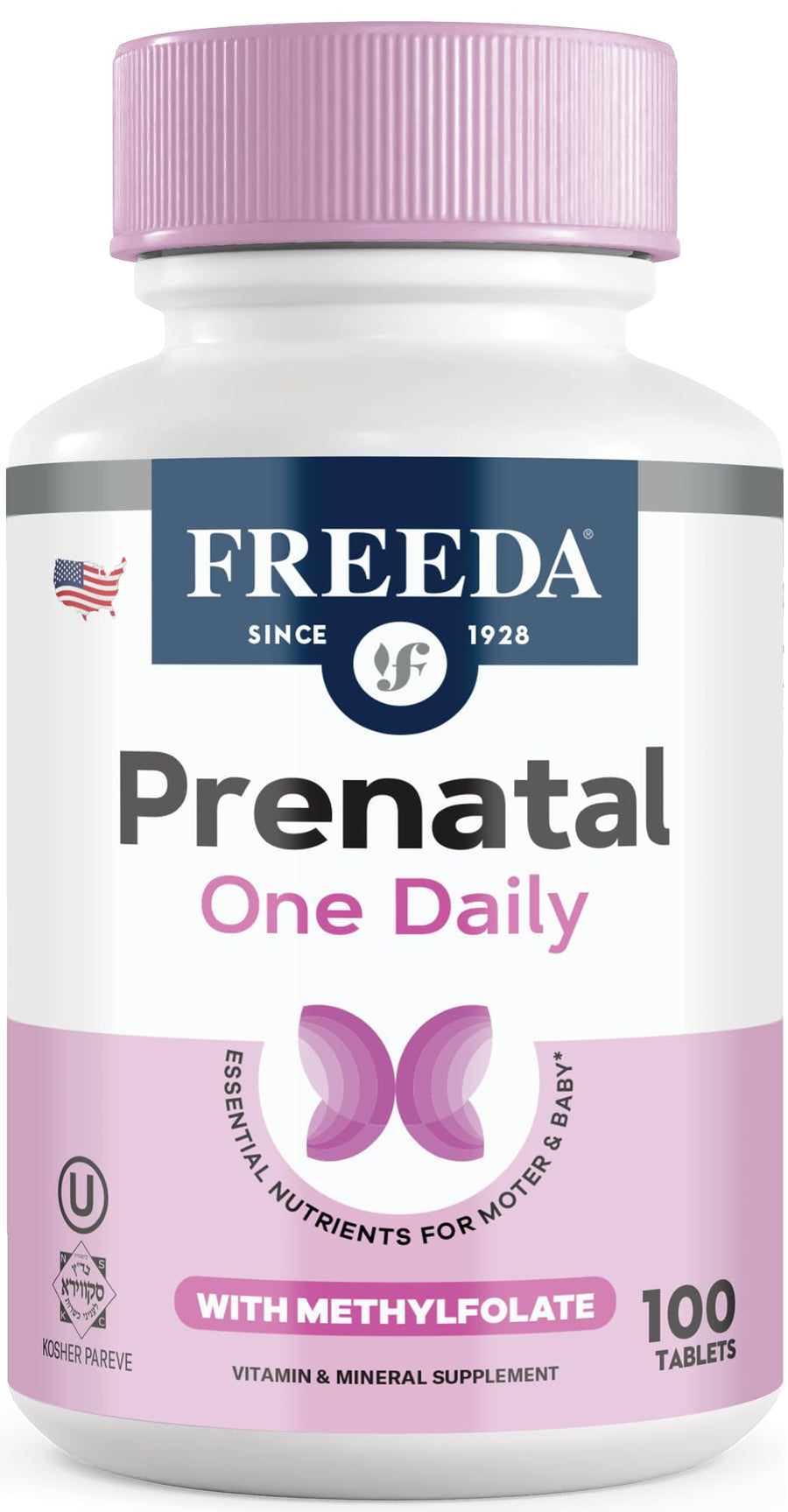 Freeda Prenatal Vitamins, 100 Count