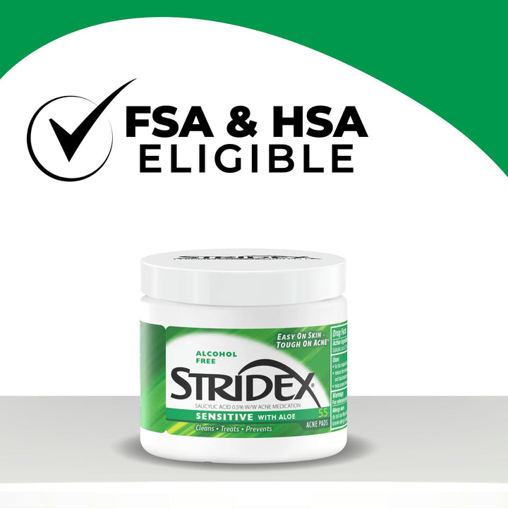 Stri-Dex Medicated Pads, Sensitive, 55 Count