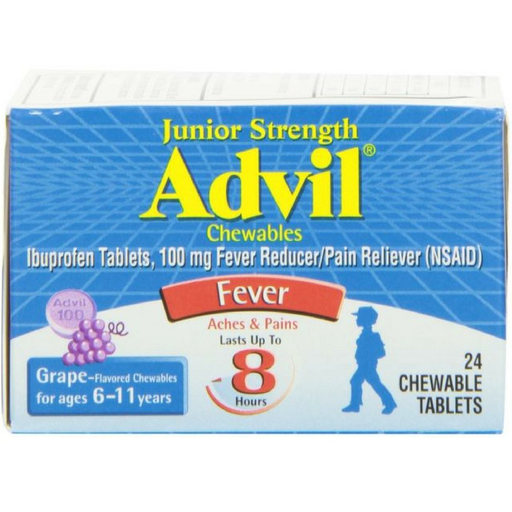 Advil Children's Chewable Tablets, Grape, 2 Pack