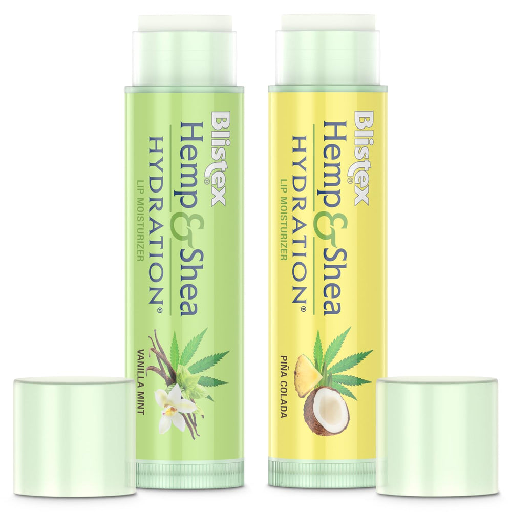 Blistex Hemp And Shea Hydration Lip Balm, 2 Count
