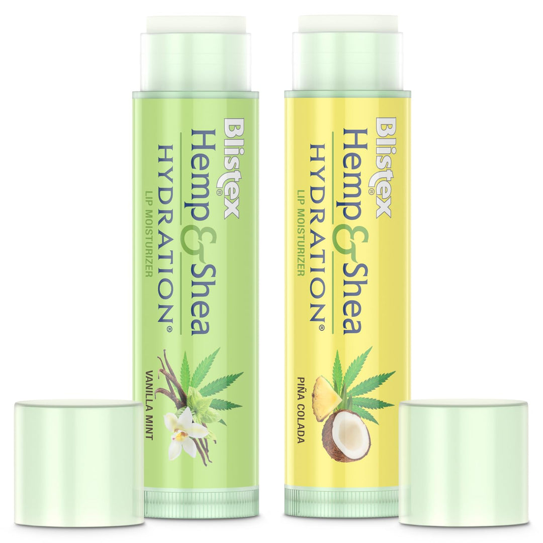 Blistex Hemp And Shea Hydration Lip Balm, 2 Count
