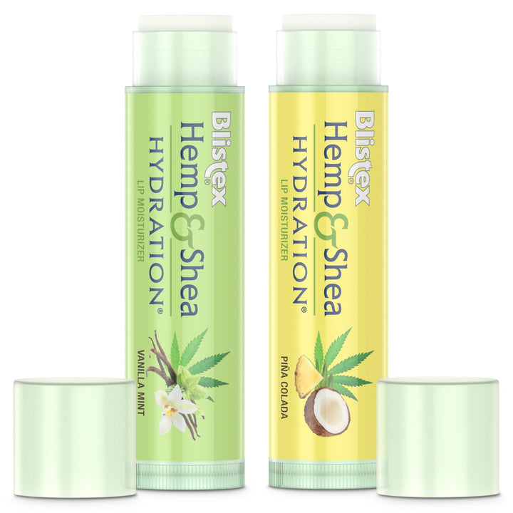 Blistex Hemp And Shea Hydration Lip Balm, 2 Count