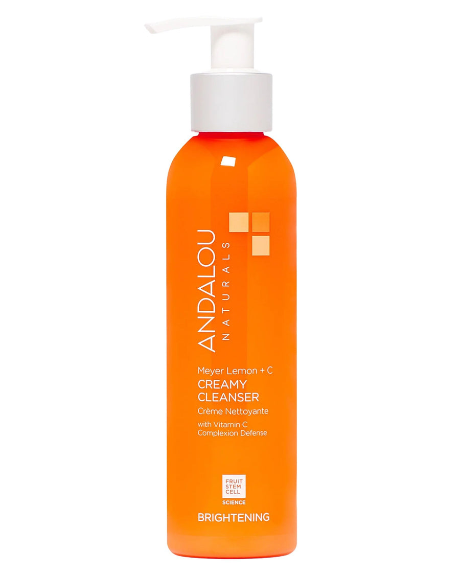 Andalou Naturals Brightening Meyer Lemon Vitamin C Creamy Cleanser, 6 oz