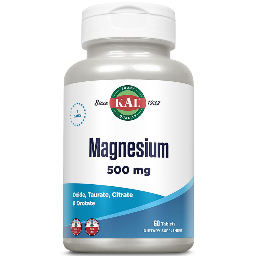 KAL Magnesium Tablets, Vegetarian, 60 Count