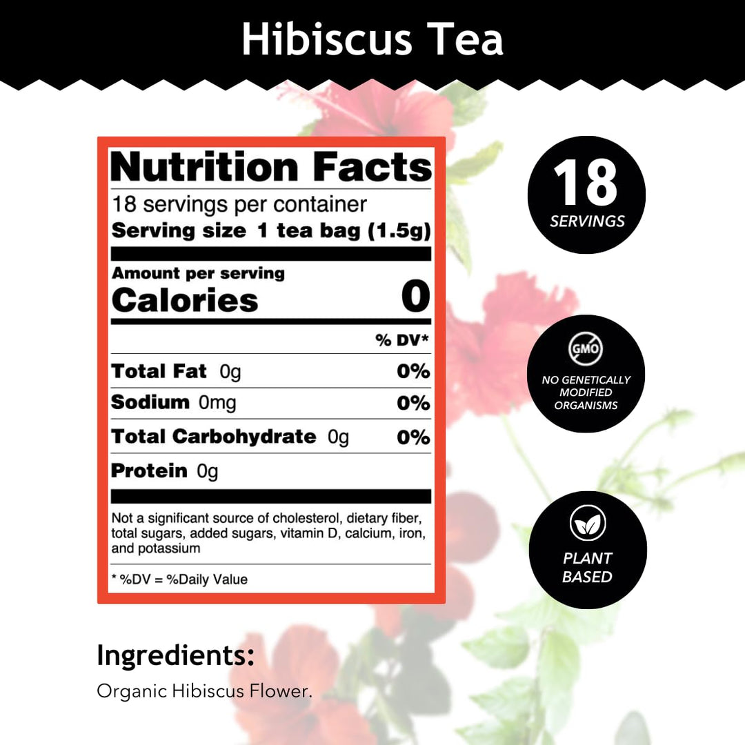Buddha Teas Organic Hibiscus Herbal Tea