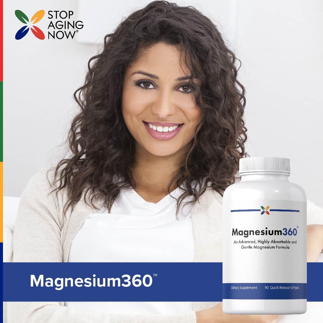 Stop Aging Now Magnesium Glycinate, 90 Count