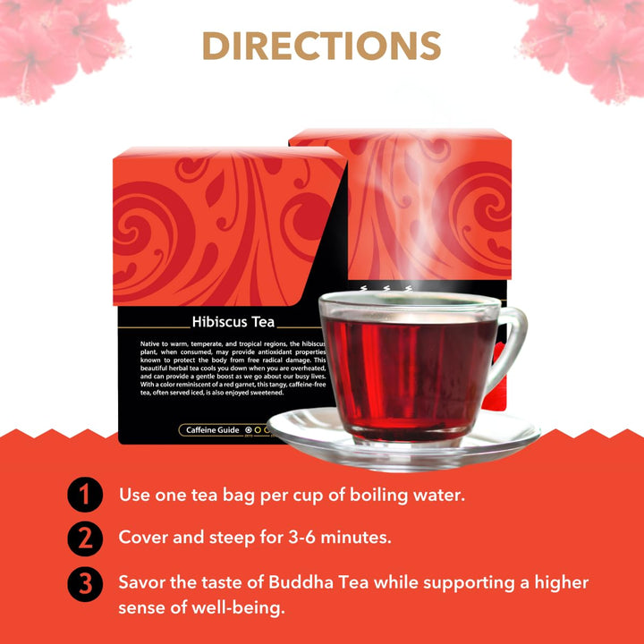 Buddha Teas Organic Hibiscus Herbal Tea