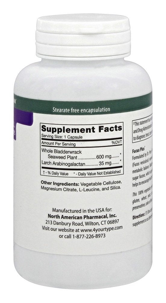 D'Adamo Personalized Nutrition Fucus Plus, 60 Count