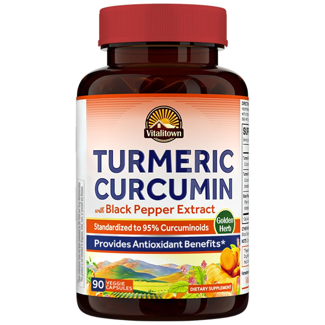 VITALITOWN Turmeric Curcumin With Black Pepper Extract