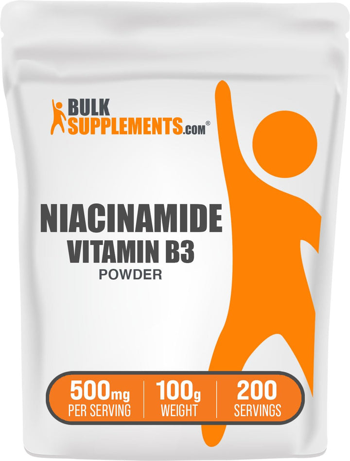 BulkSupplements Niacinamide Powder, 500mg, 100g