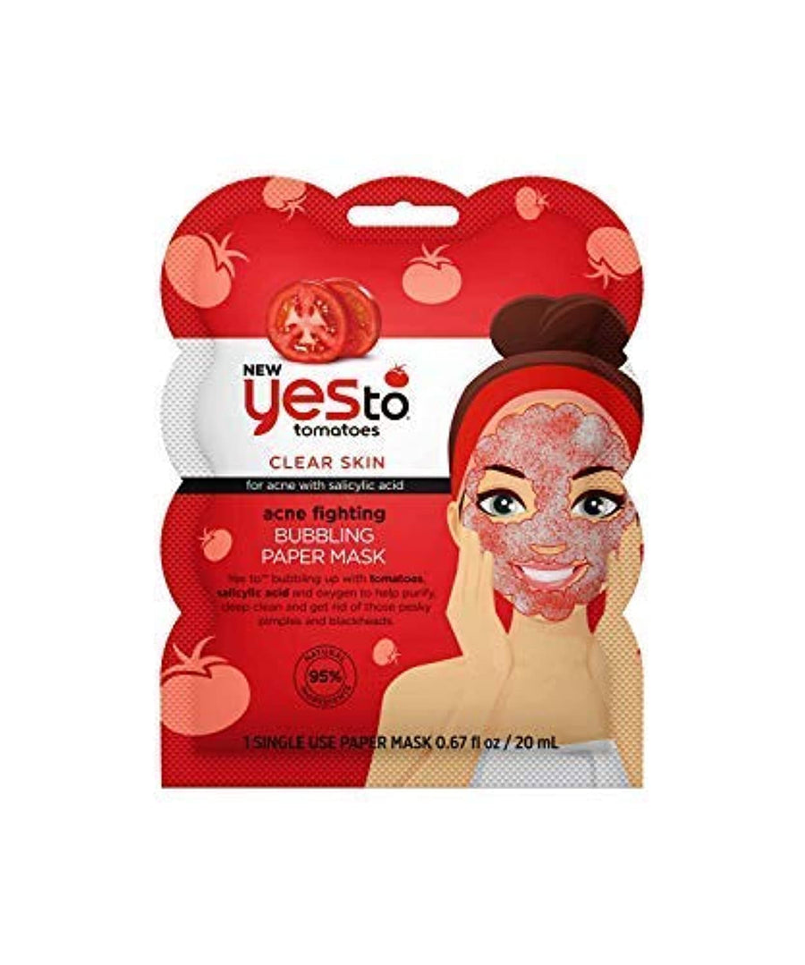 Yes To Tomatoes Acne Fighting Bubbling Face Mask, 0.67 fl oz