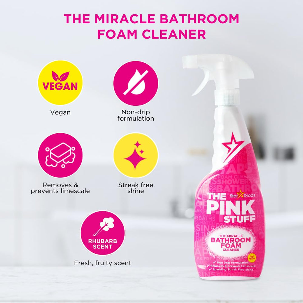 Pink Stuff The Miracle Bathroom Foam Cleaner, 750 ml