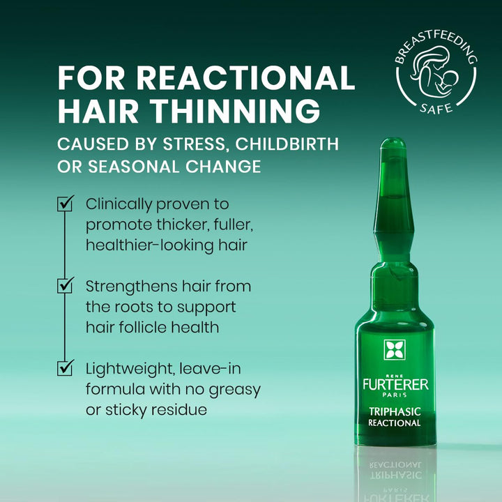 René Furterer Triphasic Reactional Hair Thickening Serum, 12 Count