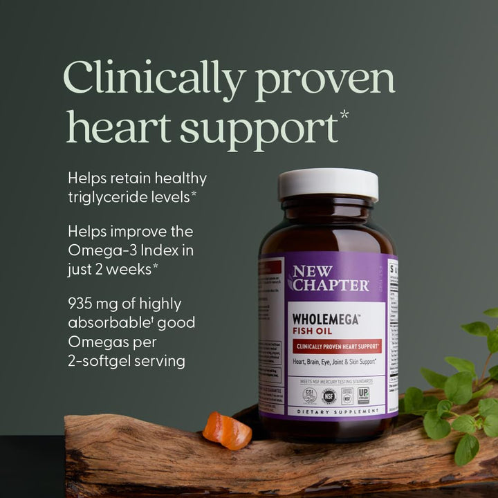 New Chapter Wholemega Wild Alaskan Salmon Oil, 60 Count
