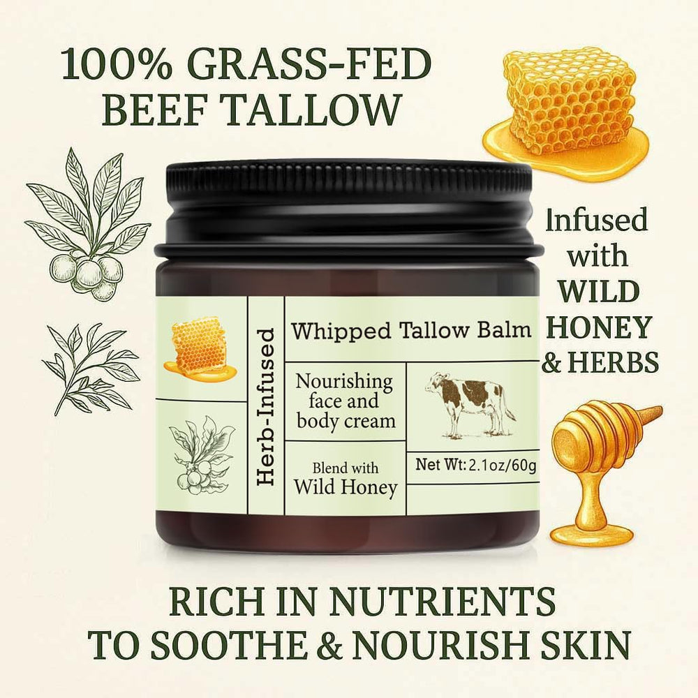 URQT Beef Tallow and Honey Balm, 1 Count