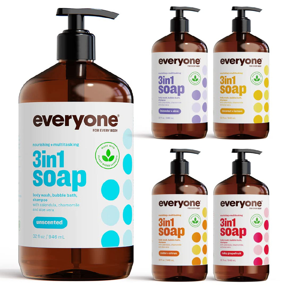 everyone for every body 3-in-1 Soap, Unscented, 32 oz
