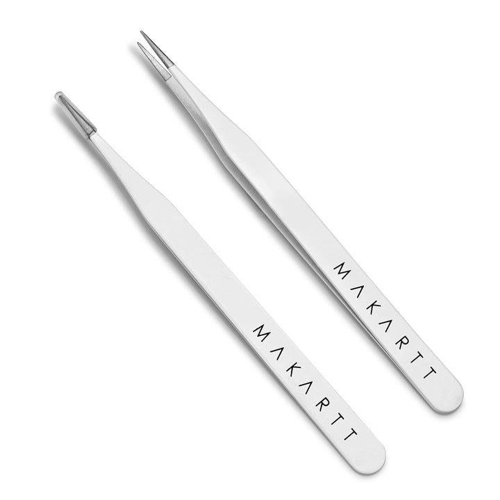 Makartt Straight Nail Tweezers, 2 Count