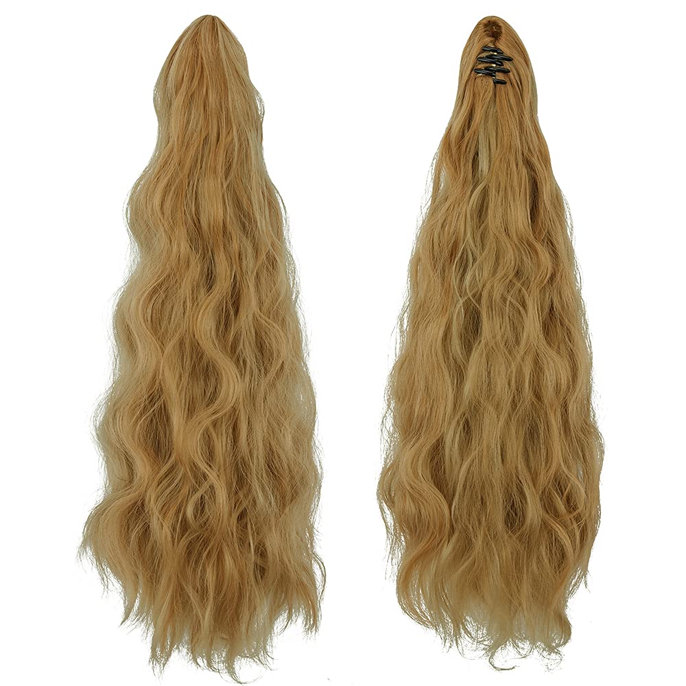 SLLIE Ponytail Extension, Long Wavy Curly, 24 Inch