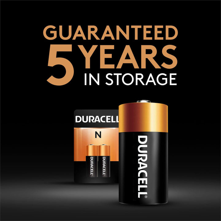 DURACELL N 1.5V Alkaline Battery, 2 Count