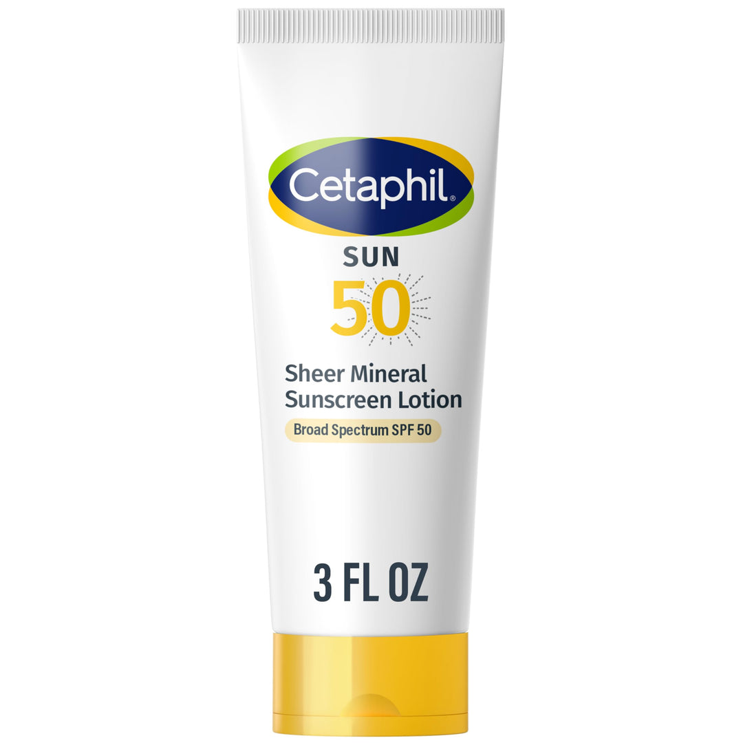 Cetaphil Sheer Mineral Sunscreen Lotion, SPF 50, 3 fl oz