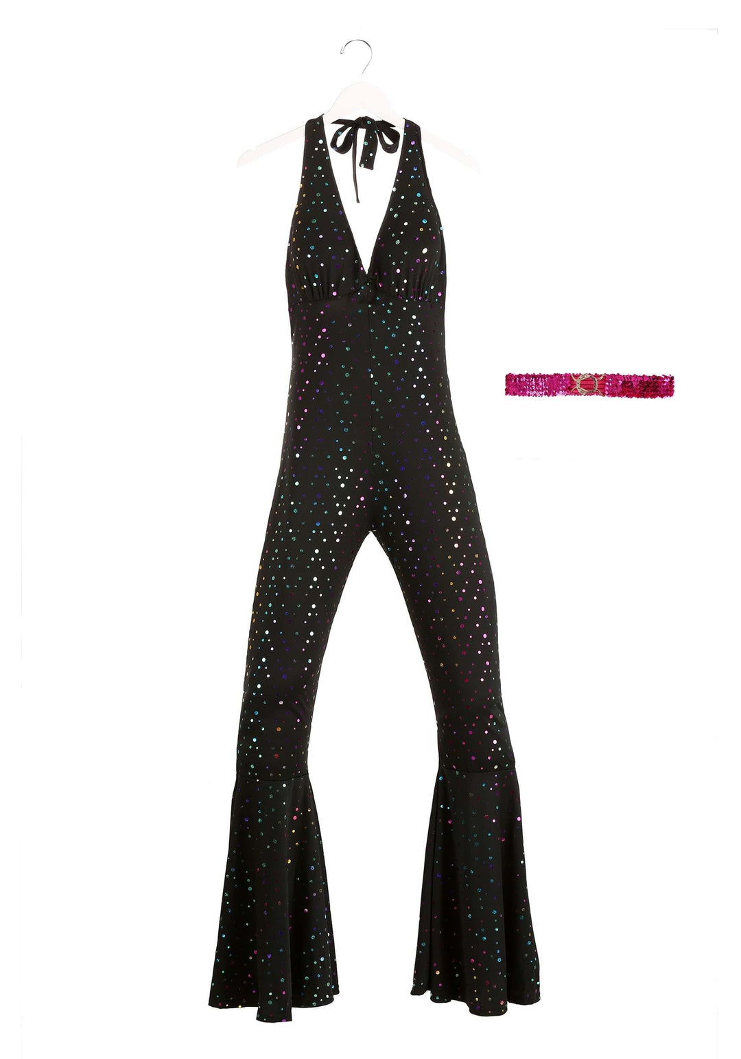 Dreamgirl 70s Disco Costume, Black, S