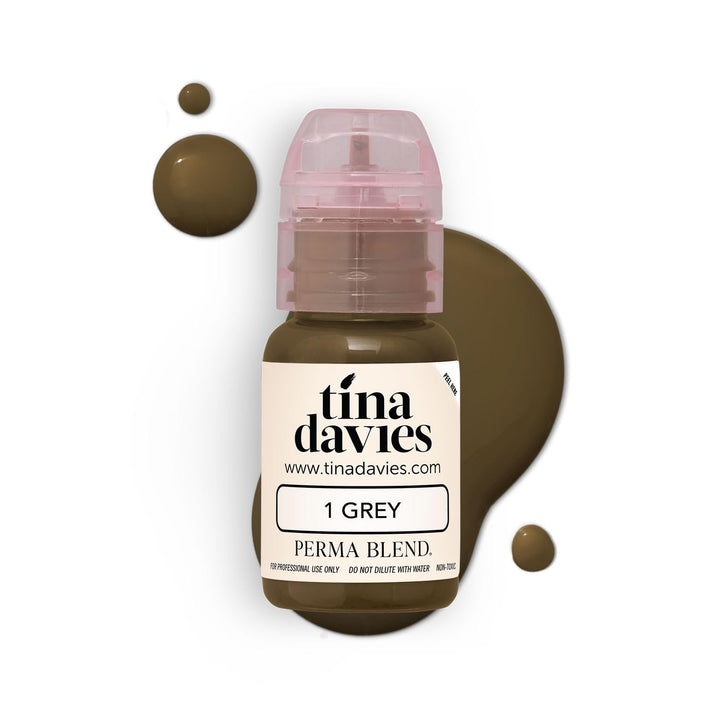 Tina Davies Brow Pigment, Grey, 1/2 oz