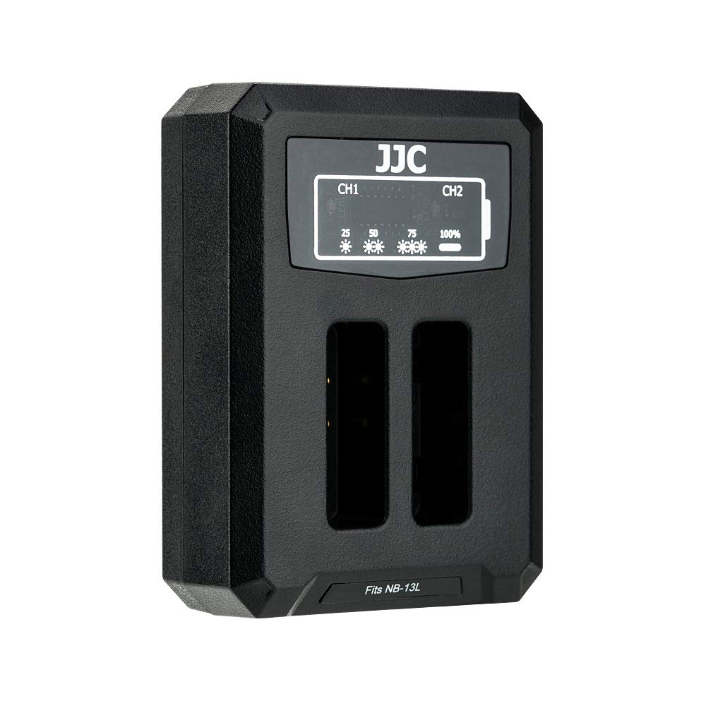 JJC USB Dual Battery Charger, 2 Count