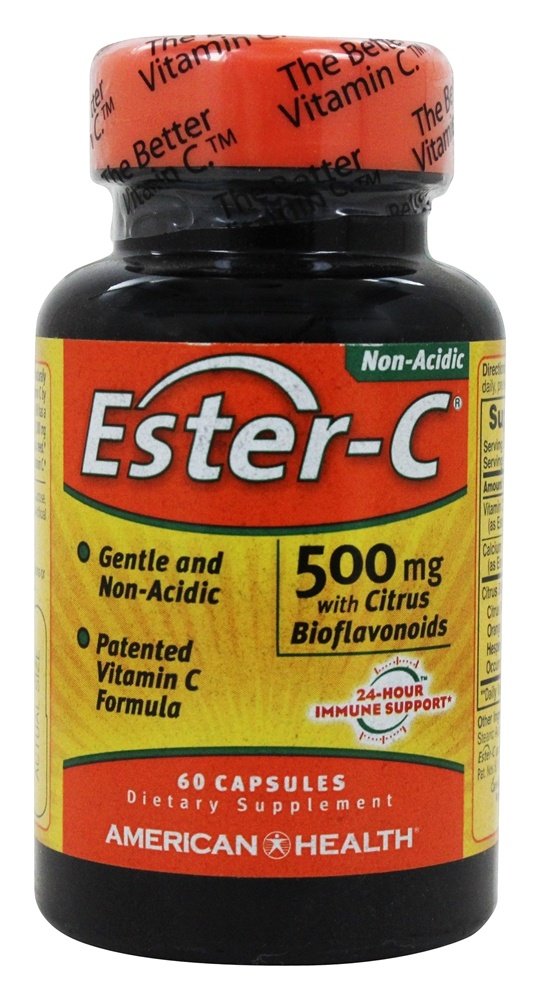 American Health Ester C With Citrus Bioflavonoids, 500 mg, 60 Count