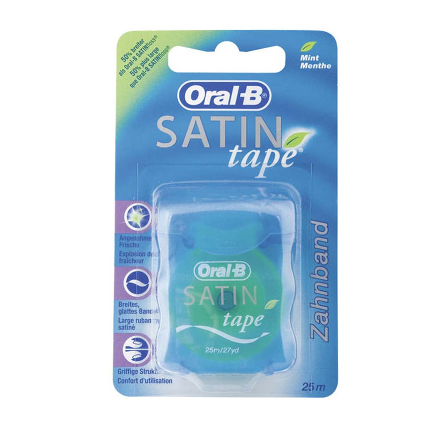 Oral-B Satin Tape Dental Floss, Mint, 25 m