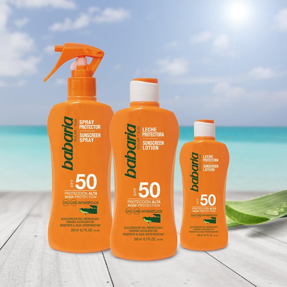 Babaria Sunscreen Lotion, SPF 50, 200 ml