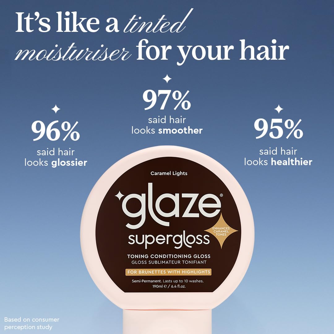 Glaze Supergloss Color Conditioning Gloss, Caramel Lights, 6.4 fl oz