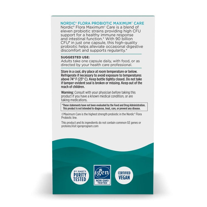 Nordic Naturals Flora Probiotic Maximum Care, 30 Count