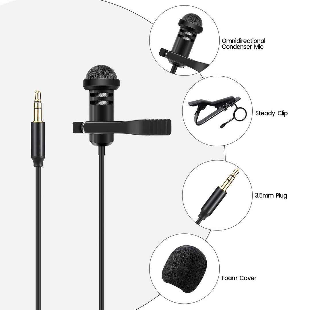 Weishan Lavalier Microphone, 5 ft