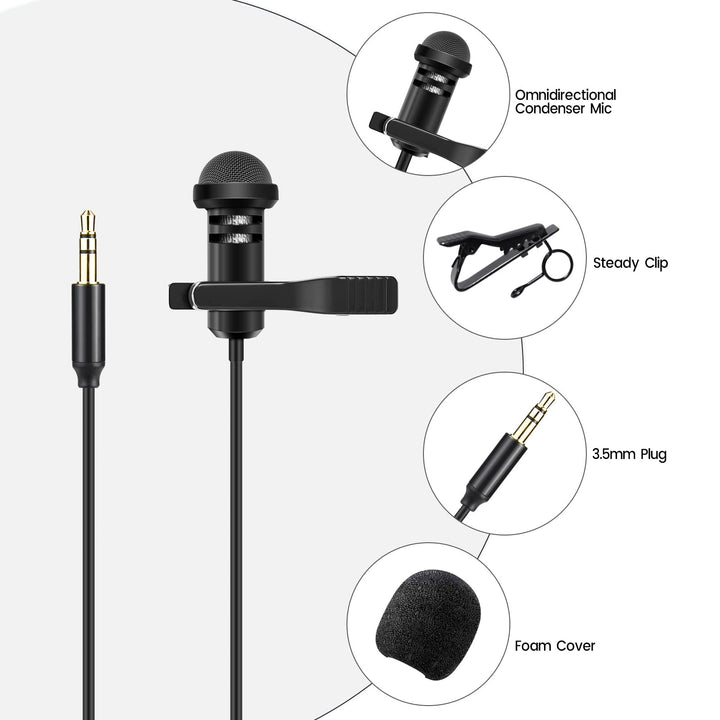 Weishan Lavalier Microphone, 5 ft
