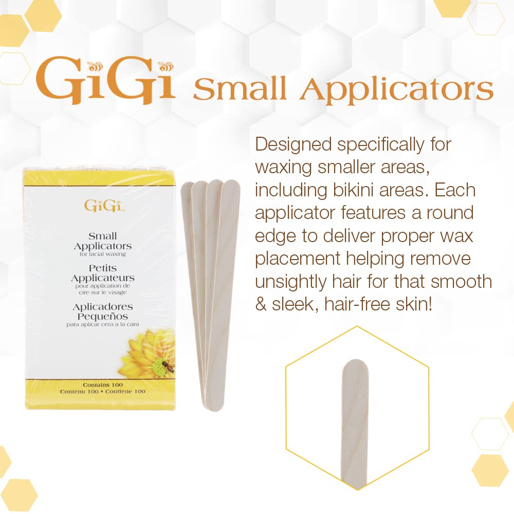 GIGI Small Wood Applicators, 100 Count