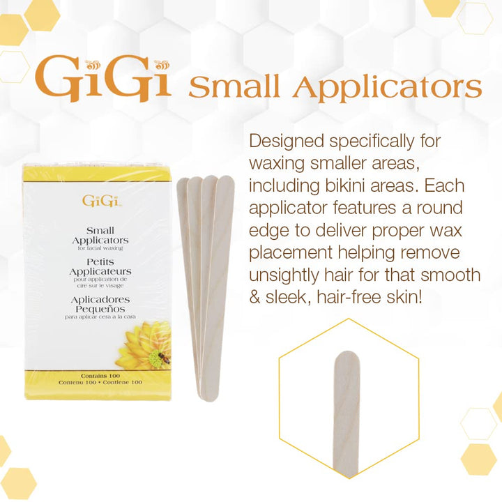 GIGI Small Wood Applicators, 100 Count