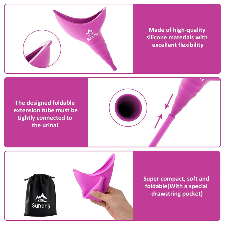 Sunany Female Urination Device, Fuchsia
