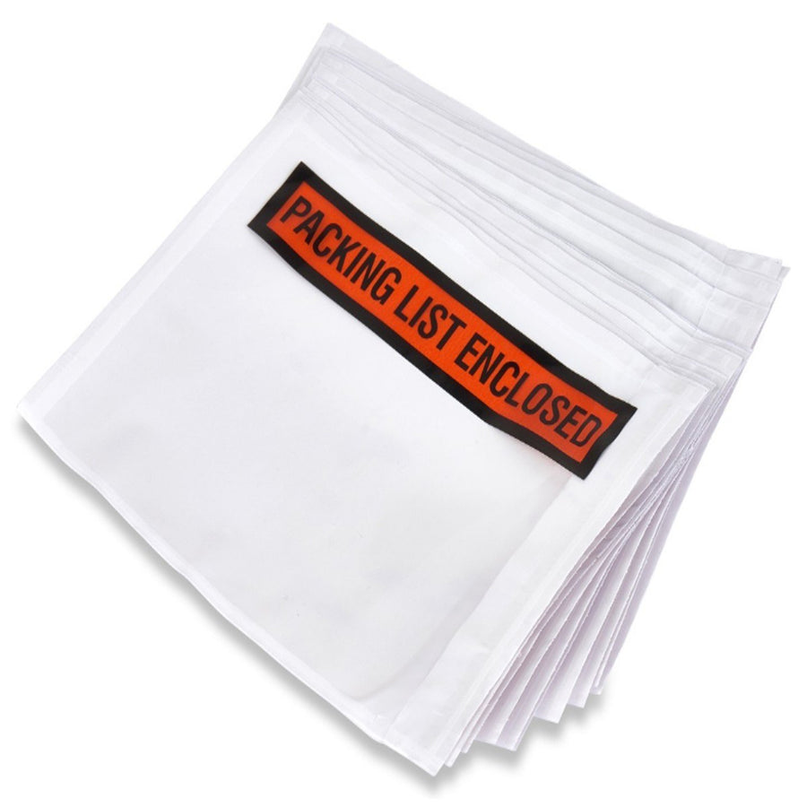 Packing List Enclosed Back Side Loading Envelopes Pouches, 100 Count