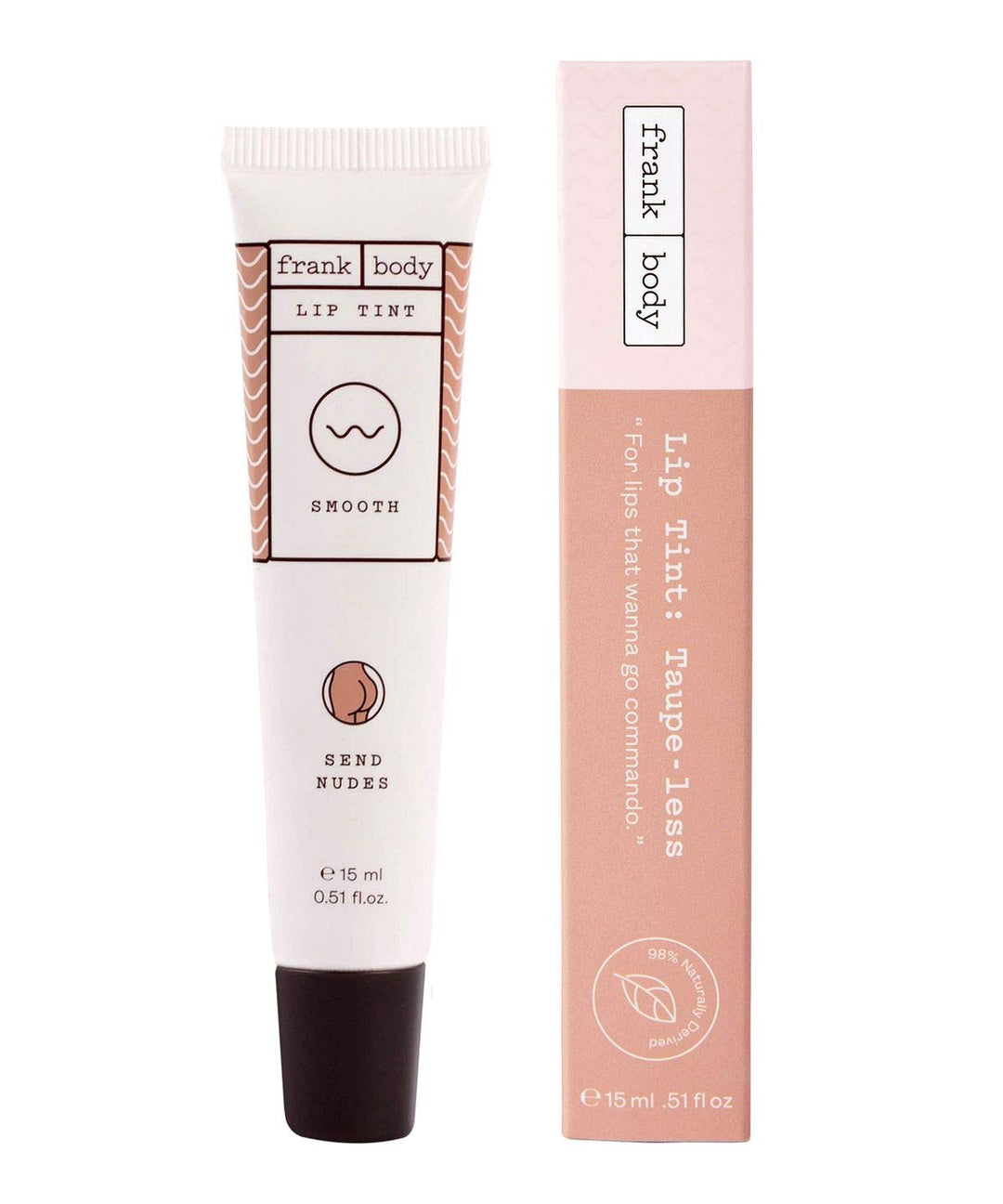 frank body Lip Tint, Send Nude, 15 ml