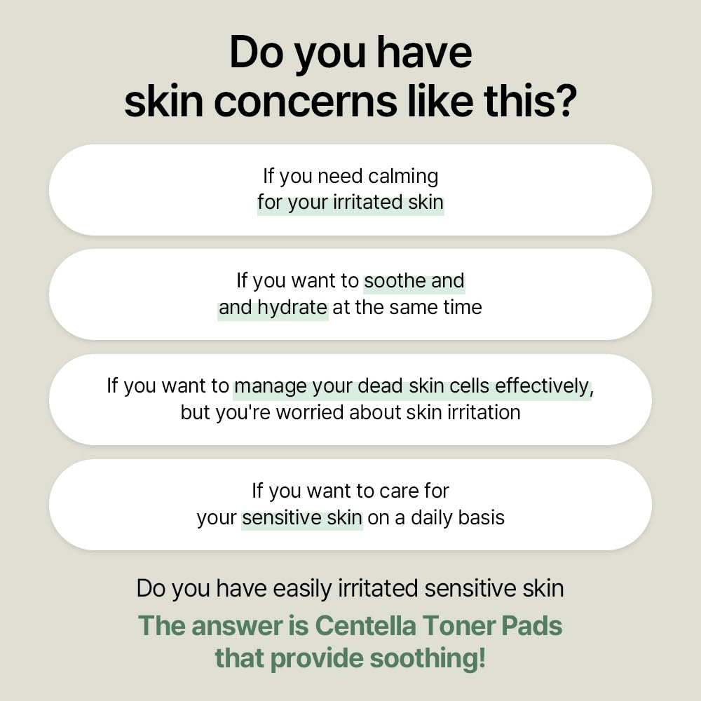 mixsoon Centella Asiatica Toner Pad, 120 Count, 180 ml
