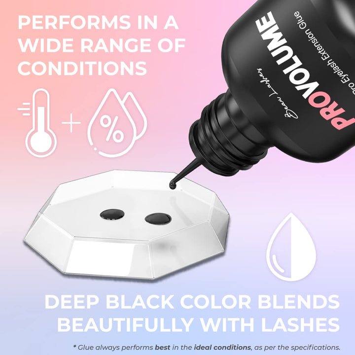 BEAU LASHES Eyelash Extension Glue, Black, 5 ml