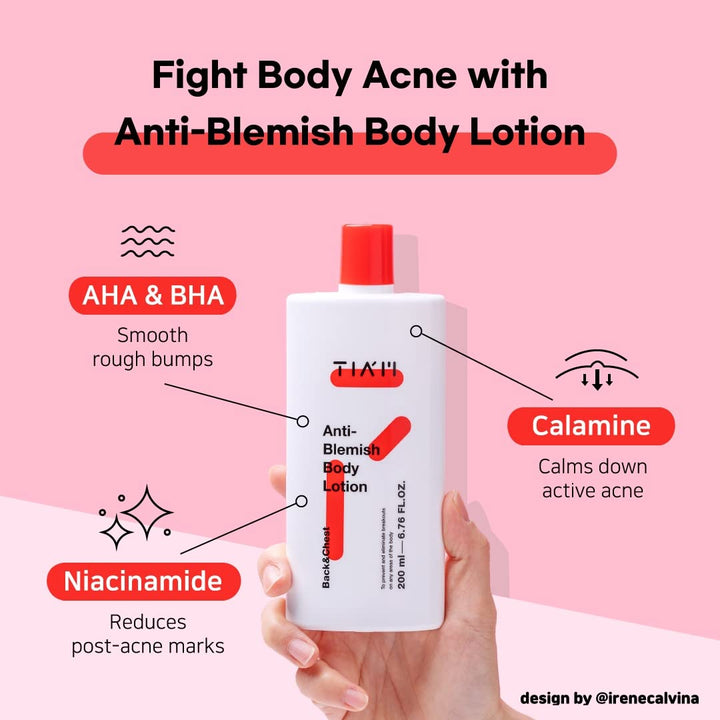 TIAM Anti-Blemish Body Lotion, 6.76 fl oz